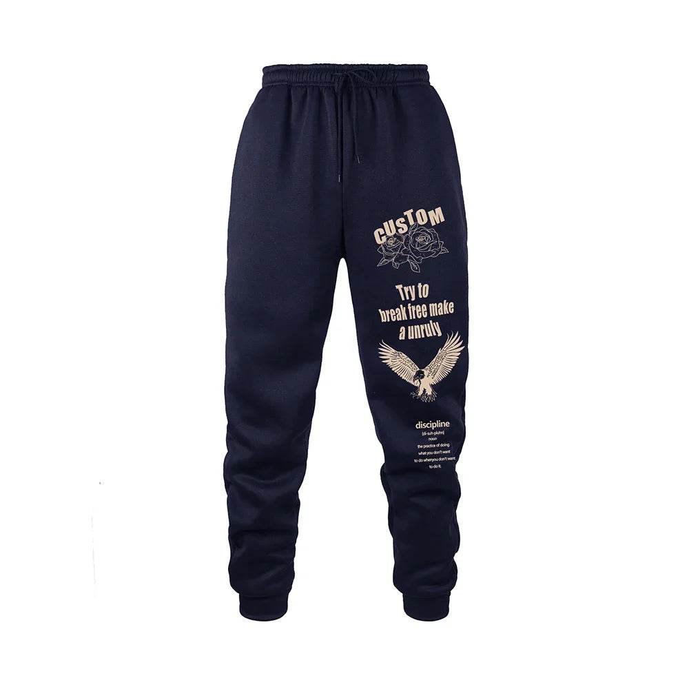Autumn Men's Sweatpants - Lightweight Jogger Pants with Drawstring Closure - Buy Center US
