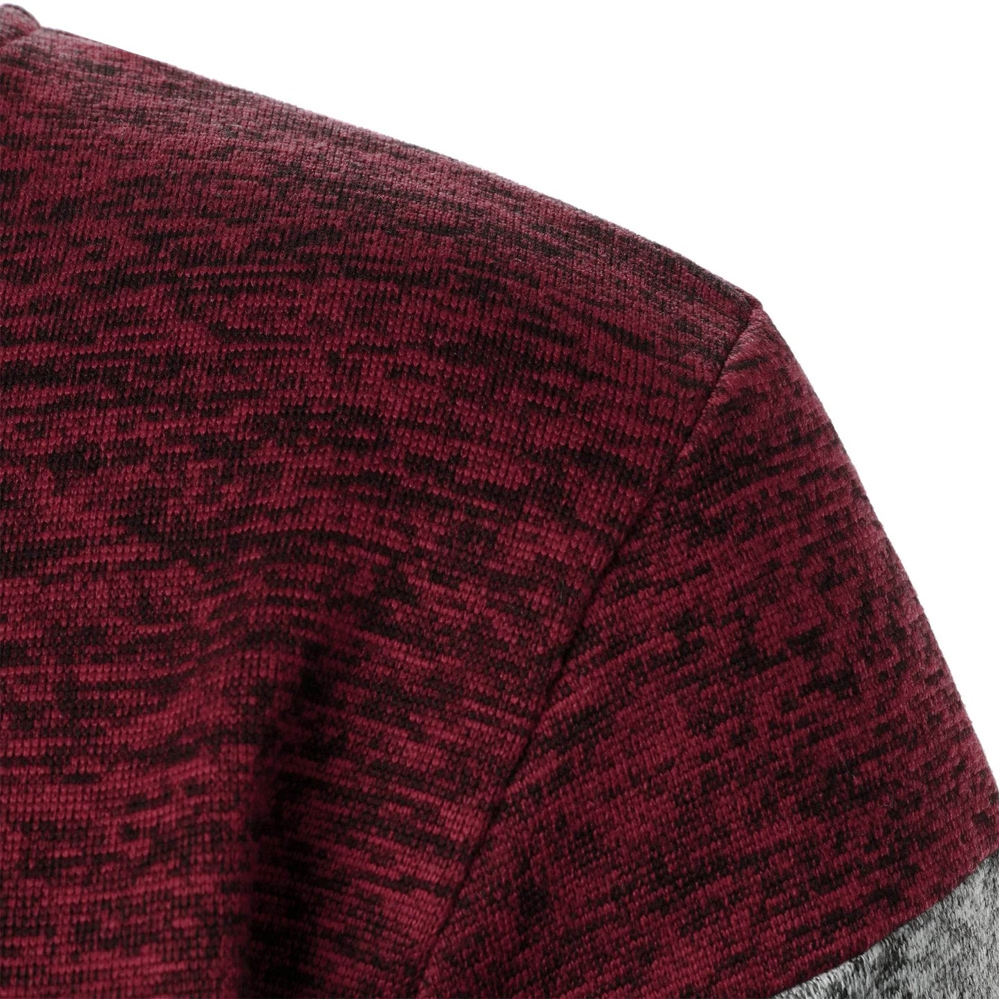 Men's Autumn Stand-Up Collar Striped Knit Jacket - Fashionable Zipper Top - Buy Center US