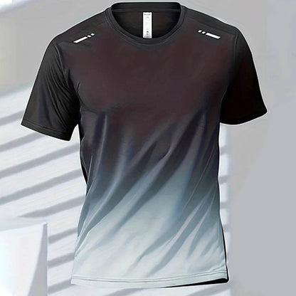 Men's Quick-Drying Gradient T-Shirts - Lightweight Casual Workout Tees - Buy Center US