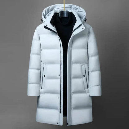 Snow Master Men's Winter Jacket - Thick Down Coat with Hood, Warm & Stylish - Buy Center US