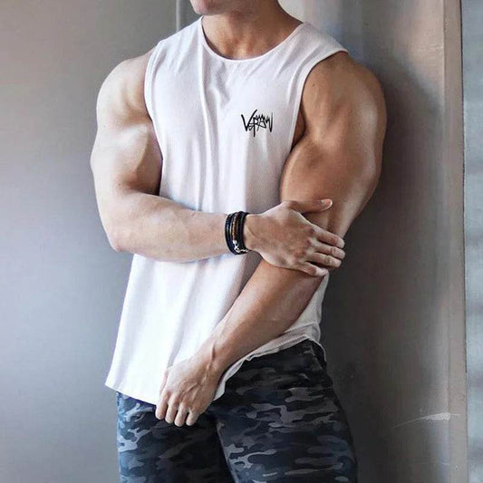 RUASPV Men's Gym Fitness Tank Top - Quick-Drying Sleeveless Casual Vest - Buy Center US