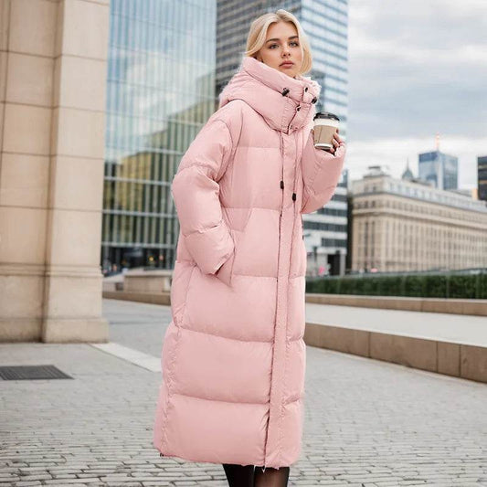 2025 Winter Long Down Cotton Jacket - Oversized & Warm Women's Coat - Buy Center US