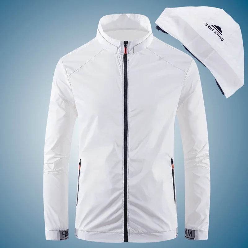 Men's Hiking Skin Jacket - Waterproof Outdoor Coat for Rain & Sun Protection - Buy Center US