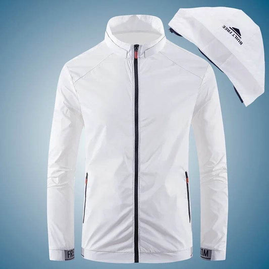 Men's Hiking Skin Jacket - Waterproof Outdoor Coat for Rain & Sun Protection - Buy Center US