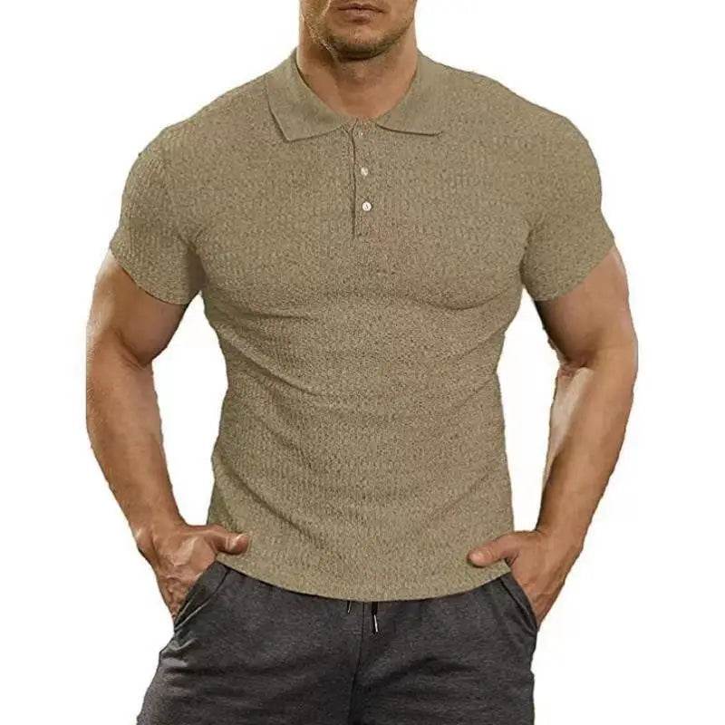 XFT Vintage Men’s Stripe Polo Shirt - Casual Summer Short Sleeve Fashion - Buy Center US