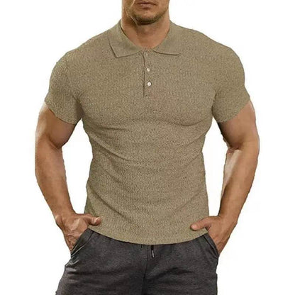 XFT Vintage Men’s Stripe Polo Shirt - Casual Summer Short Sleeve Fashion - Buy Center US
