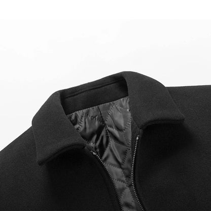 Men's Windbreaker Jacket - Casual Slim Fit Woolen Coat for Autumn - Buy Center US