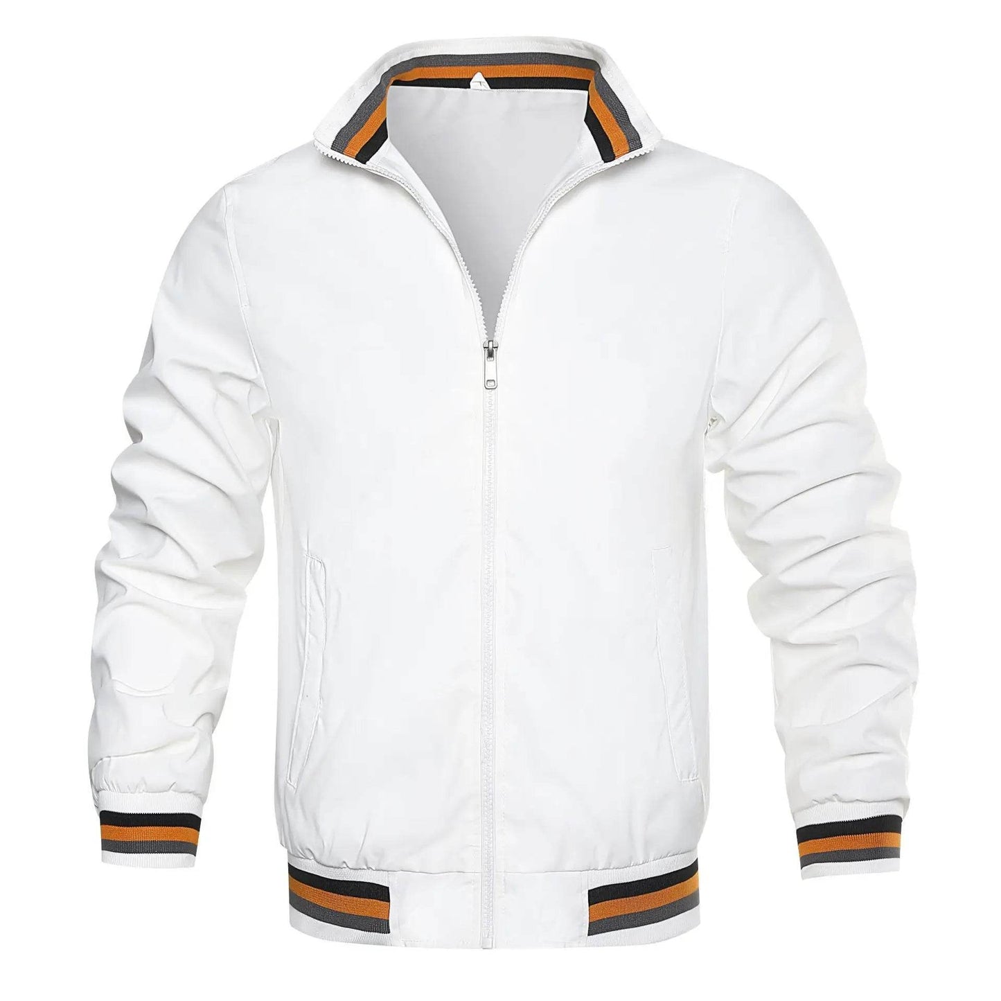 Casual Men's Windbreak Bomber Jacket - Lightweight Spring & Summer Wear - Buy Center US