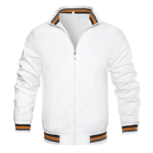 Casual Men's Windbreak Bomber Jacket - Lightweight Spring & Summer Wear - Buy Center US