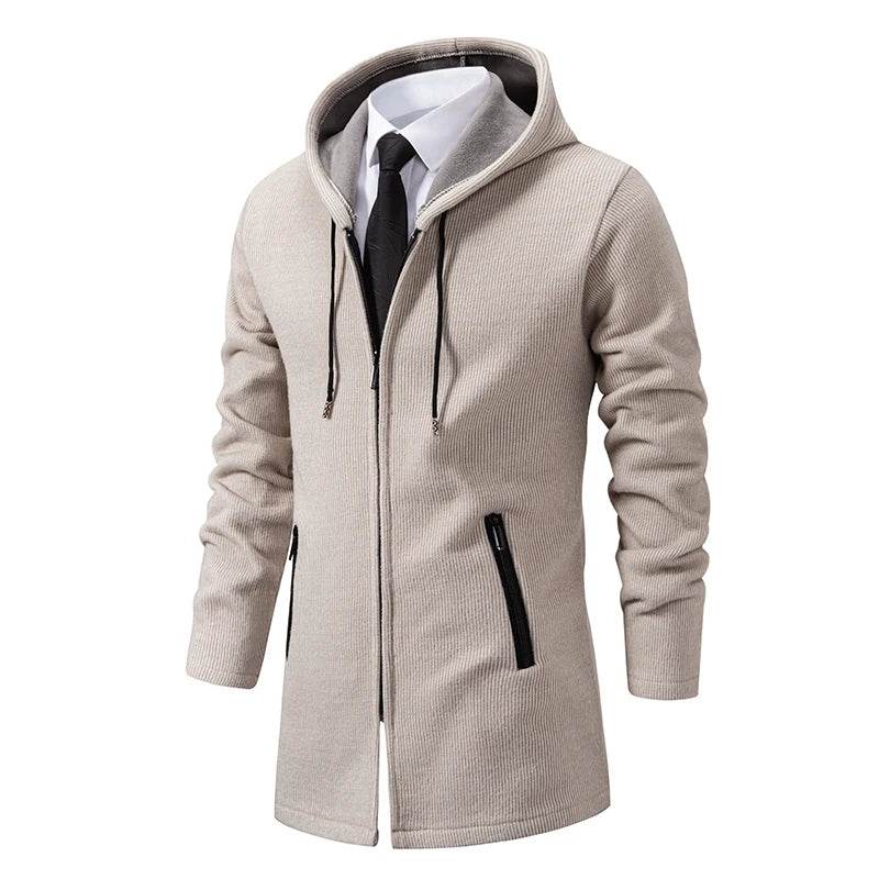 ENWEIGE Men's Hooded Fleece Cardigan - Casual Winter Jacket, Thick Knit - Buy Center US