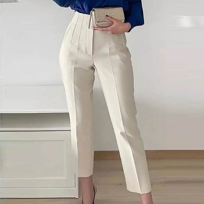 TRAF Women's High Waist Trousers - Formal & Casual Cropped Pants - Buy Center US