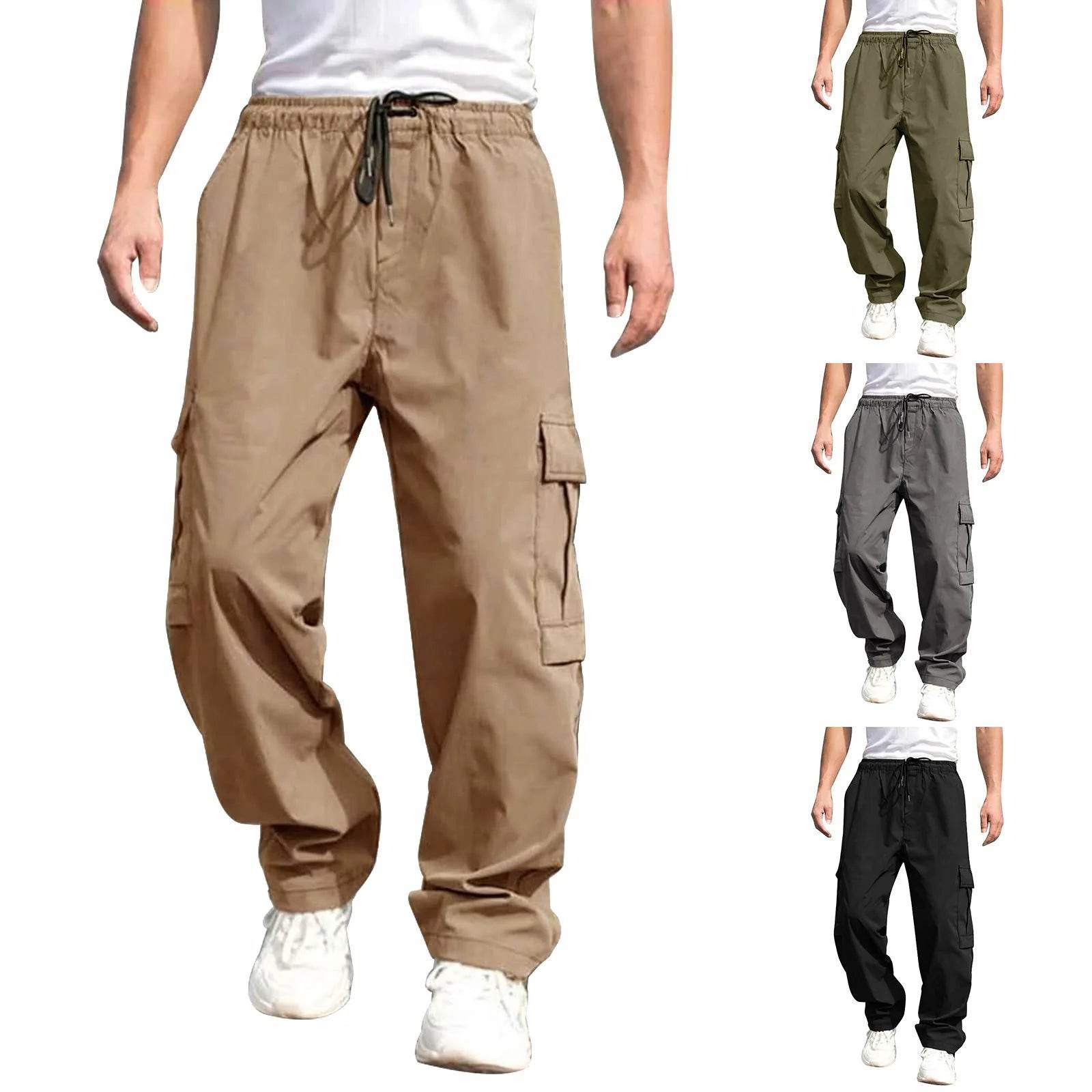 Casual Loose Straight Tube Pants - Men’s Fashionable Streetwear for Spring - Buy Center US