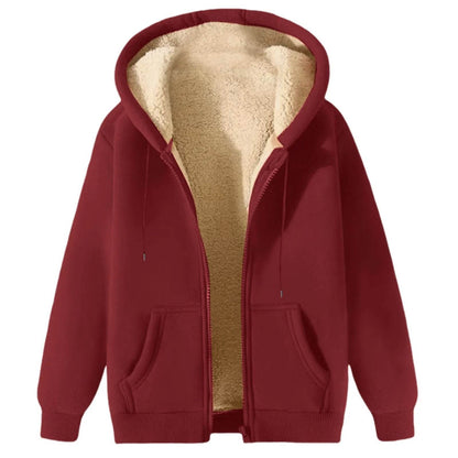 Men's Winter Hooded Jacket - Fleece Lined, Zip Up, Casual Style - Buy Center US