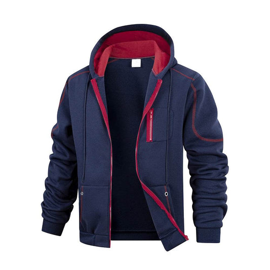 Men's Casual Sports Hoodie Coat - Slim Fit Zipper Cardigan Jacket - Buy Center US