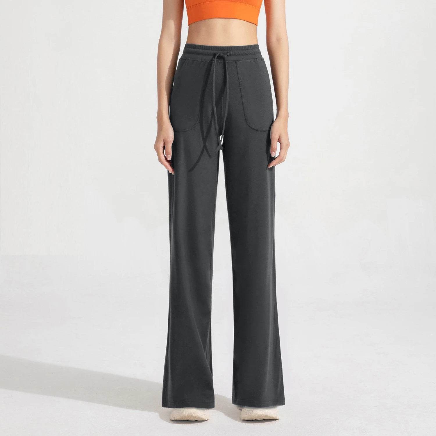Women's High Waist Sports Leggings - Stretchy Yoga Pants with Pockets - Buy Center US