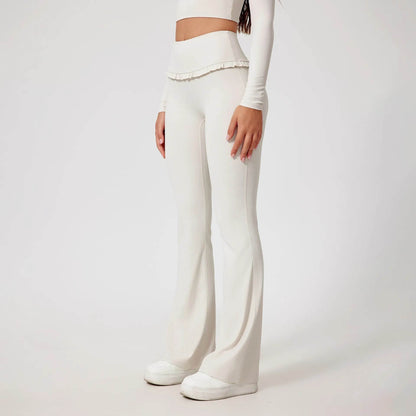 Mr.Nut Women's Workout Flare Pants - Soft, High Elastic, Breathable - Buy Center US
