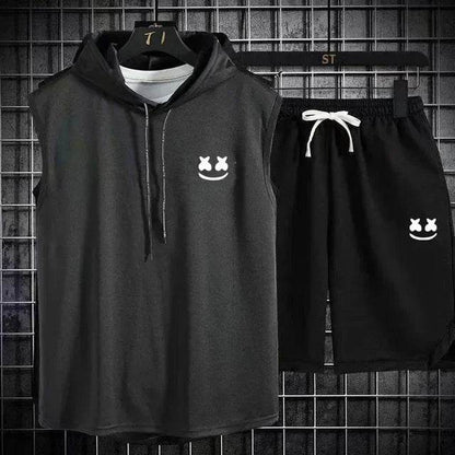Summer Men's Two Piece Set - Casual T-Shirt & Shorts Tracksuit - Buy Center US