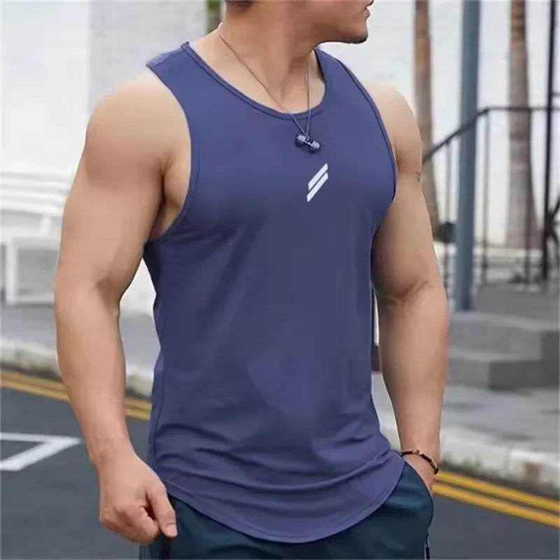 RUASPV Men's Casual Tank Top - Quick Dry Sports Vest for Summer Fitness - Buy Center US