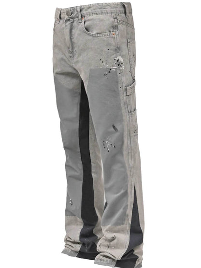 Vintage Ankle Length Washed Jeans for Men - Casual Streetwear Style - Buy Center US