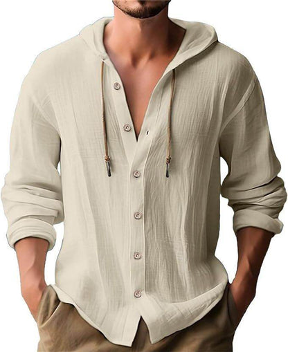 Buycenter Men's Casual Long-Sleeved Top - Stylish Cardigan in Various Colors - Buy Center US