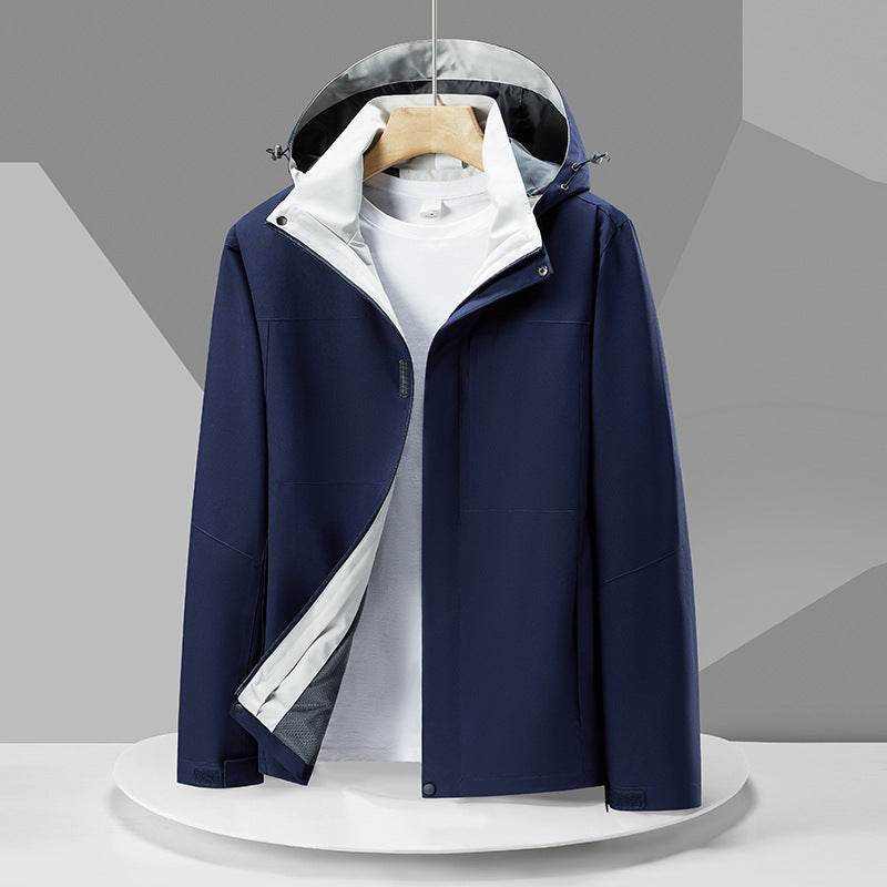 Buycenter Men's Color Blocked Sports Jacket - Waterproof & Breathable Design - Buy Center US