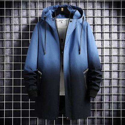 Trendy Men's Hooded Trench Coat - All-Matching Spring & Autumn Style - Buy Center US
