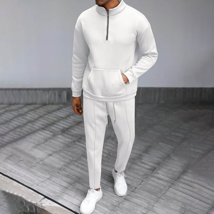 Buycenter Turtleneck Half Zip Sweater & Trouser Casual Suit - Cozy Style - Buy Center US