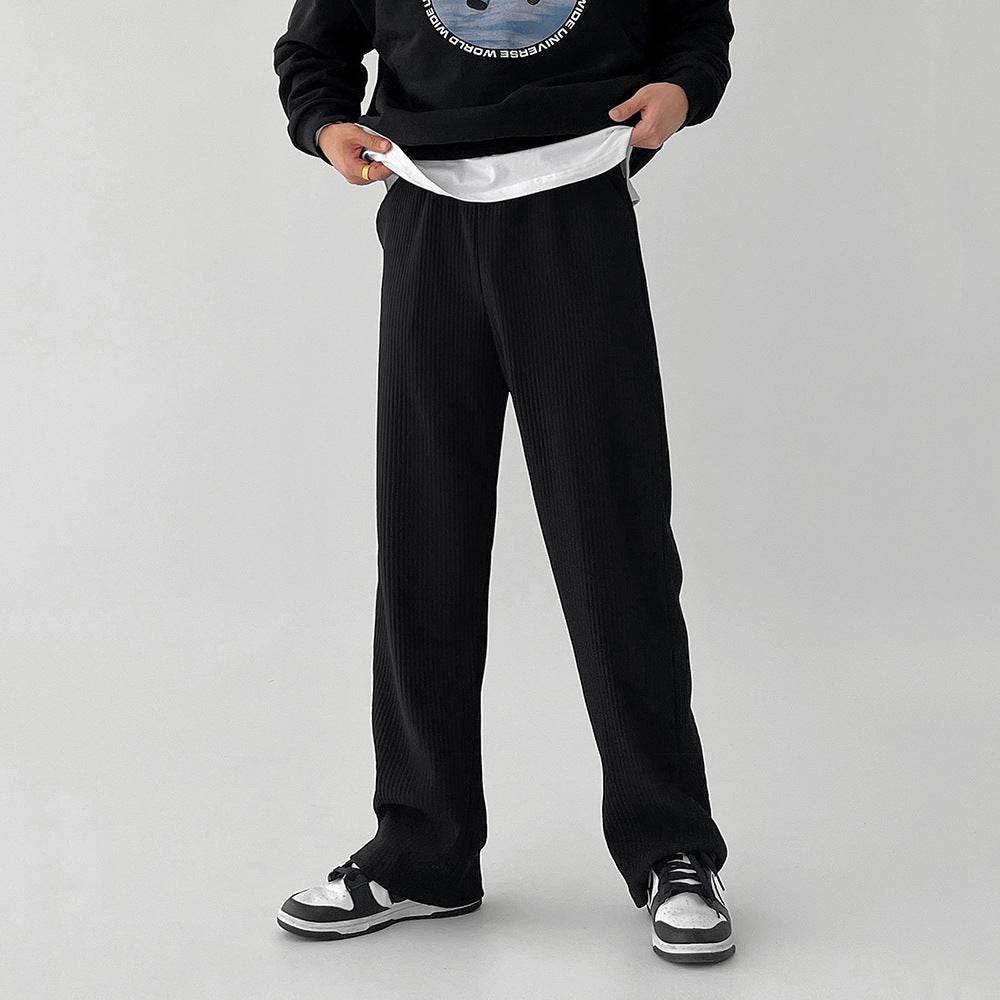 Wide Leg Casual Sports Trousers for Men - Comfortable & Stylish Fit - Buy Center US