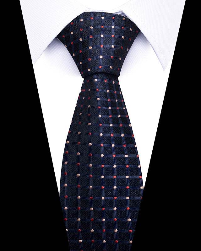 Buycenter 8cm Striped Tie - High-Quality Polyester for Professional Styling - Buy Center US
