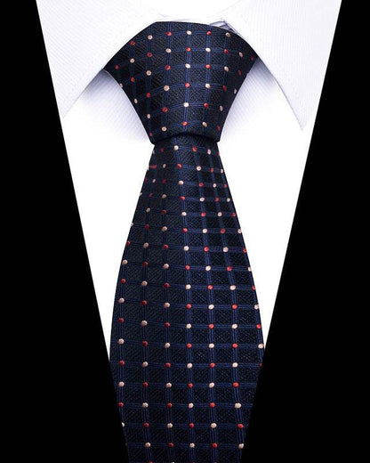 Buycenter 8cm Striped Tie - High-Quality Polyester for Professional Styling - Buy Center US