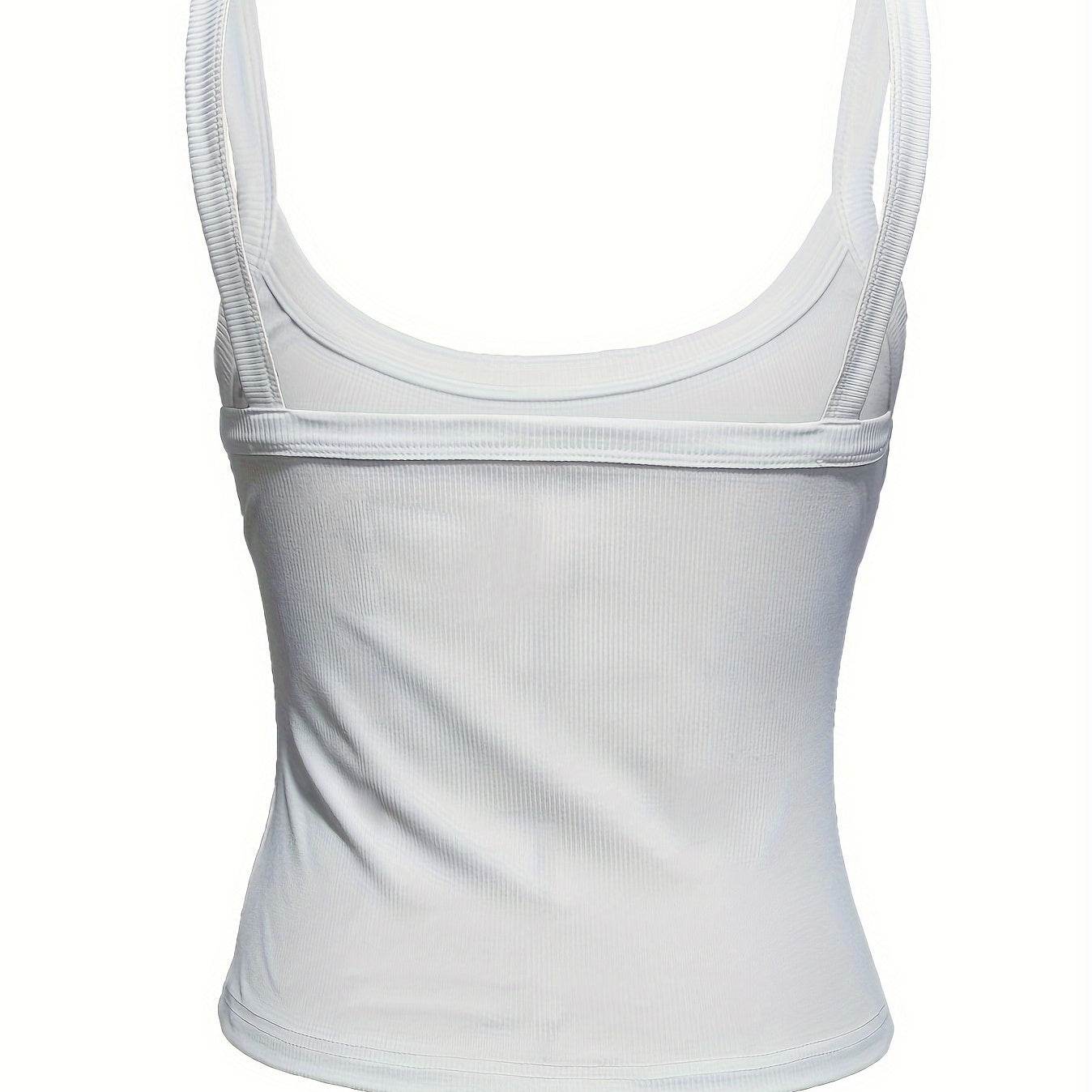 Women's Ribbed Knitted Camisole Top - Lightweight & Sleeveless for Summer - Buy Center US