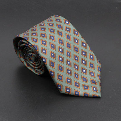 Buycenter Super Soft Silk Ties - 75mm Bohemian Necktie for Men - Buy Center US