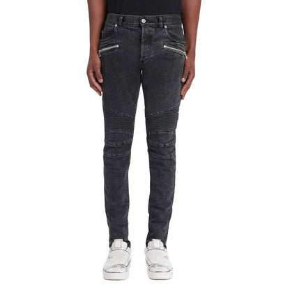 Fashionable Stretch Ripped Jeans - Snow Gray, Black, and Blue Options - Buy Center US