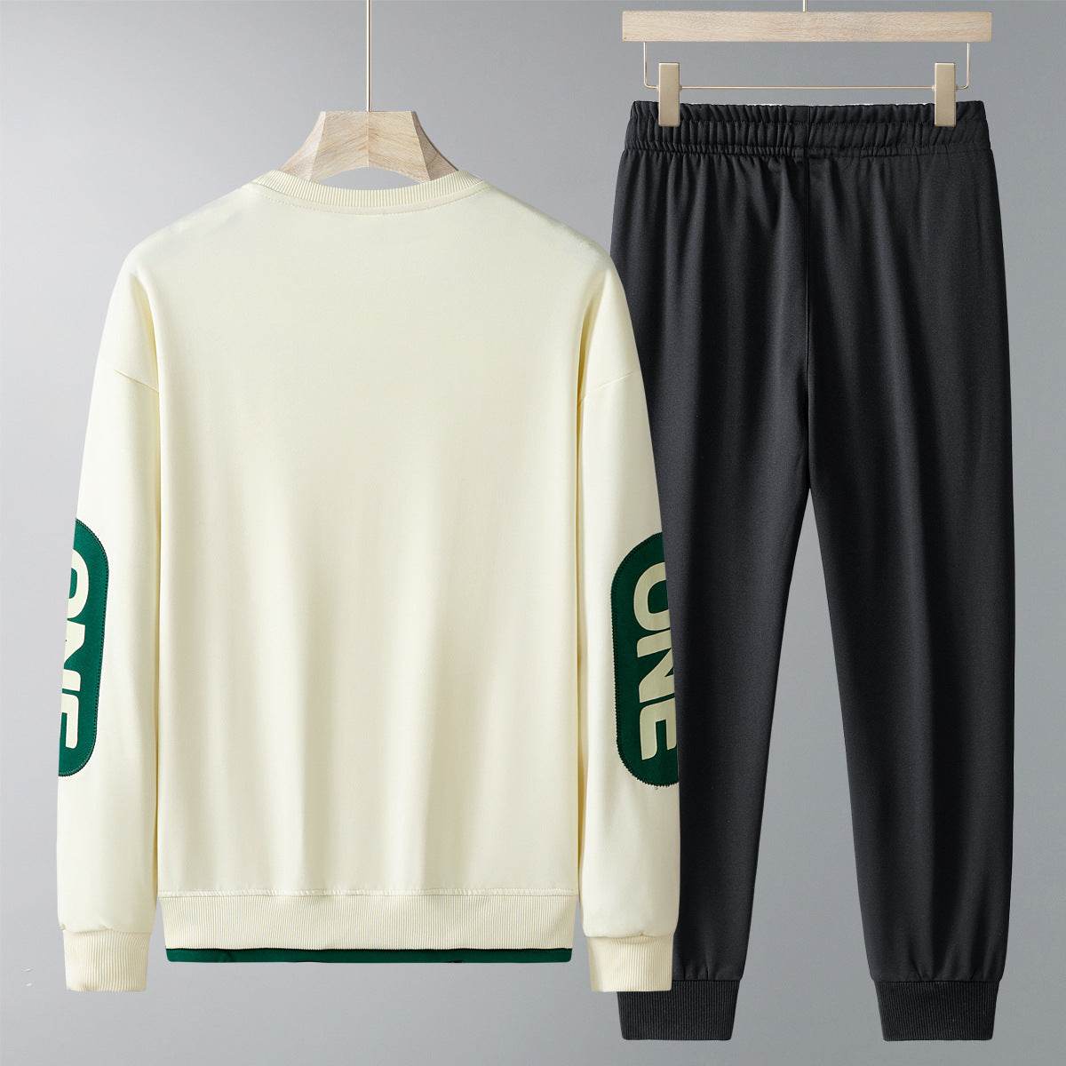 Buycenter Men's Spring Autumn Casual Sweatshirt & Trousers Set - Buy Center US