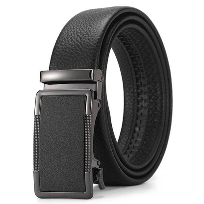 Buycenter Genuine Leather Automatic Belt for Boys - Stylish & Durable Design - Buy Center US