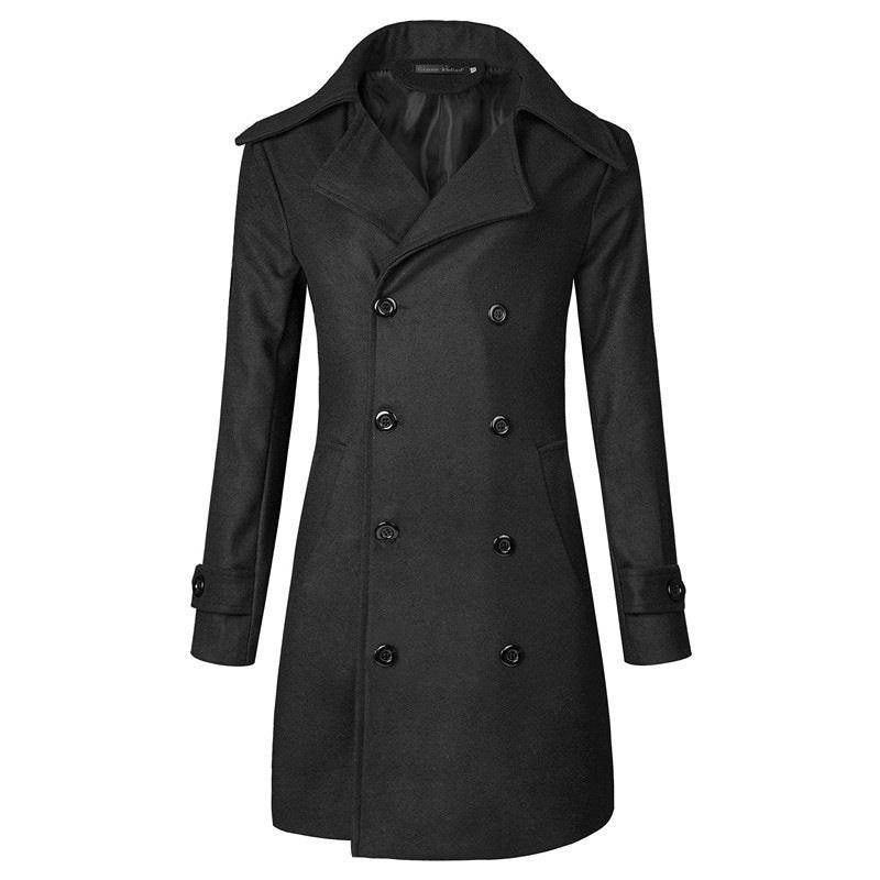 Buycenter Plus Size Double Breasted Trench Coat - Stylish Winter Outerwear - Buy Center US