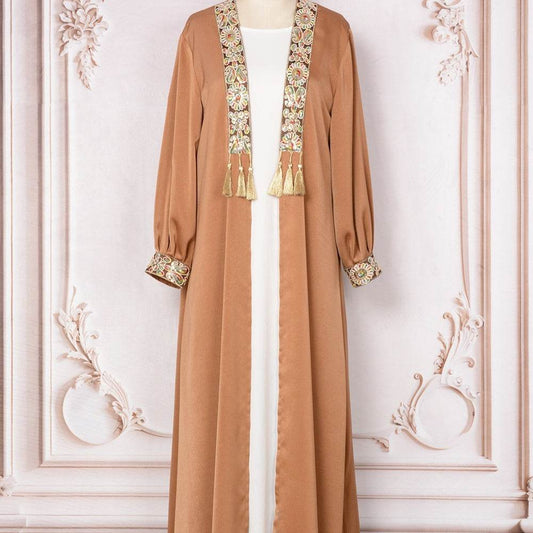 Buycenter Women's Two-Piece Cardigan Set - Tassel Pendant Robe for Style - Buy Center US