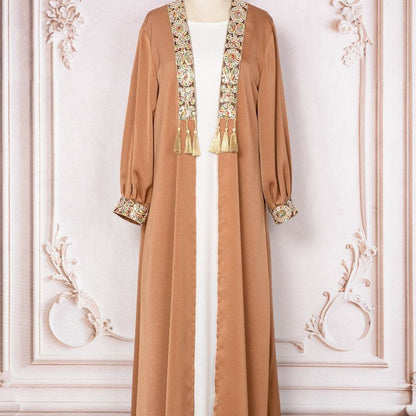 Buycenter Women's Two-Piece Cardigan Set - Tassel Pendant Robe for Style - Buy Center US