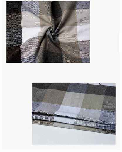 Buycenter Stylish Men's Plaid Scarf - Warm, Soft, Windproof for All Seasons - Buy Center US