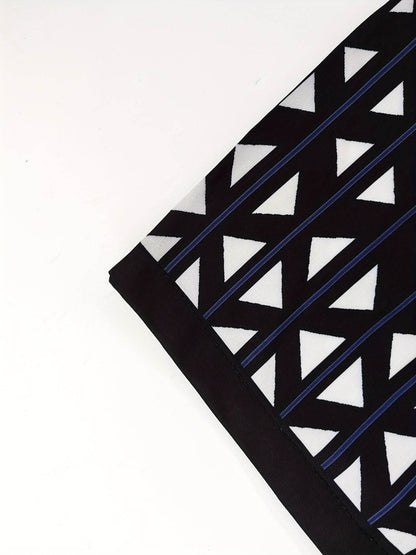 Men's Classic Black and White Suit - Geometric Pattern Casual Set - Buy Center US
