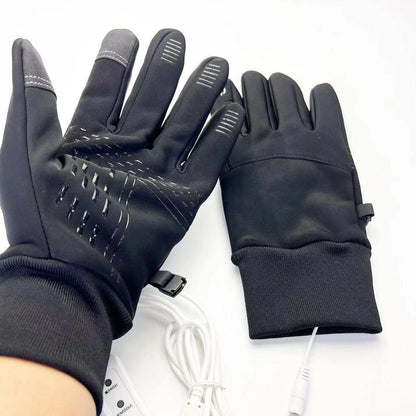 Buycenter USB Heated Gloves - Waterproof Touchscreen Cycling Mittens - Buy Center US