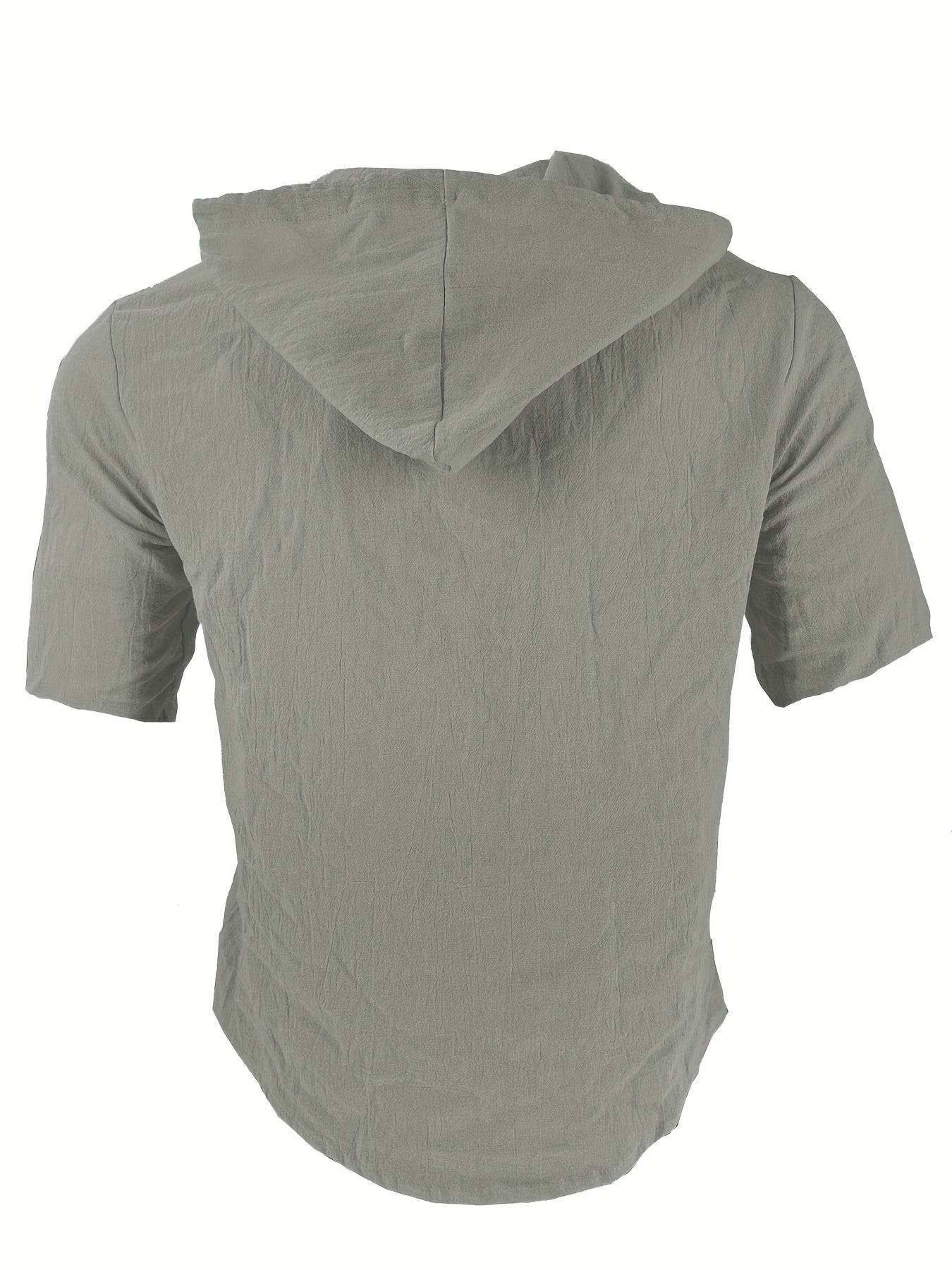 Men's Lightweight Linen Blend Hoodie & Pants Set - Quick-Dry, Regular Fit - Buy Center US