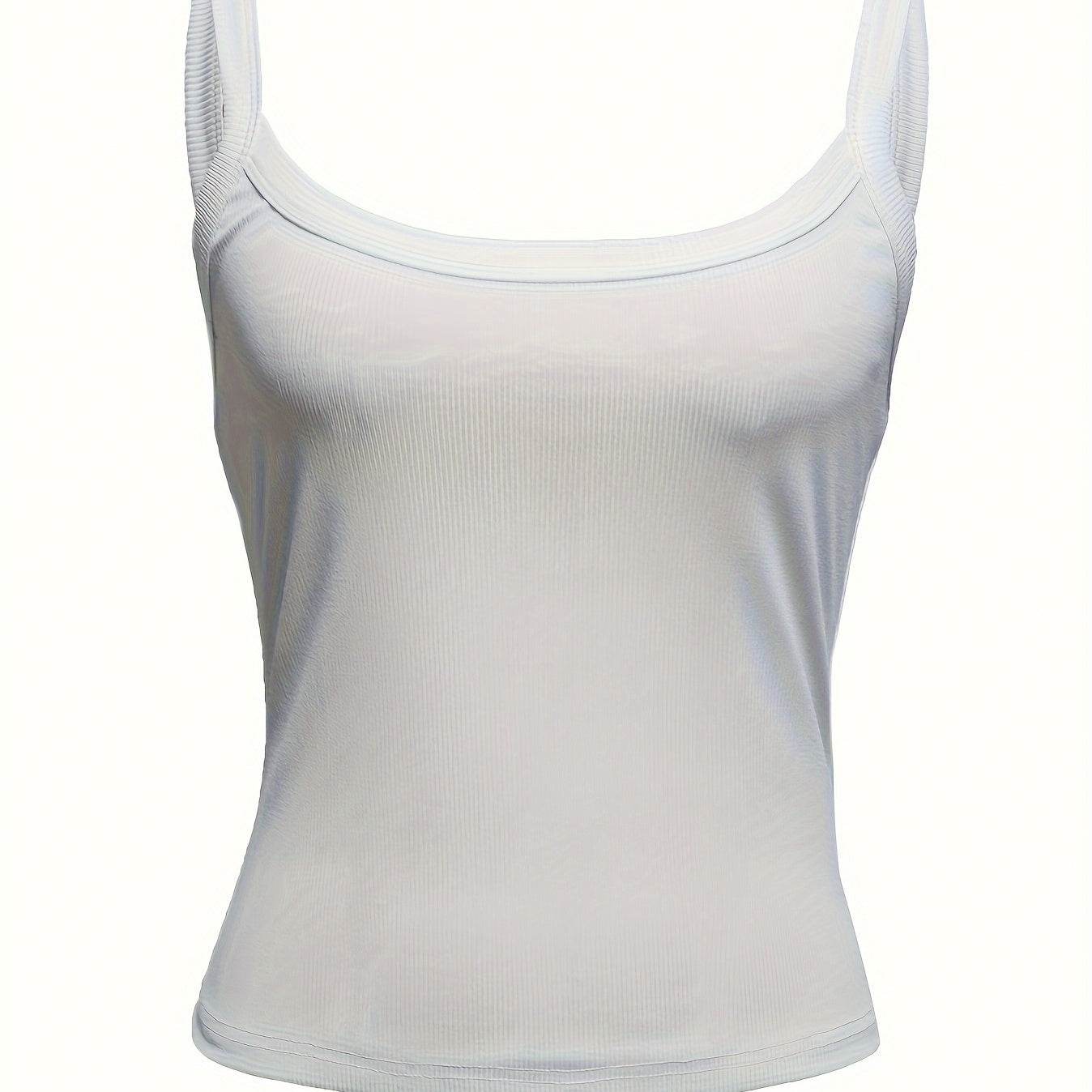 Women's Ribbed Knitted Camisole Top - Lightweight & Sleeveless for Summer - Buy Center US