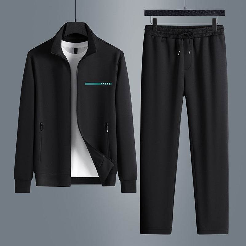 Buycenter High-End Two-Piece Casual Sports Suit for Men - Dark Gray, Black, Brown - Buy Center US