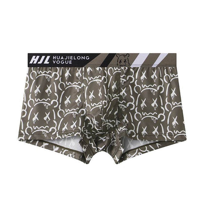 Buycenter Men's Slim Fit Geometric Boxers - Multi-color Breathable Design - Buy Center US