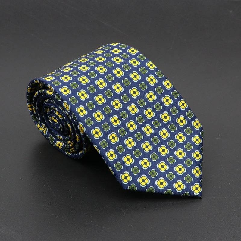 Buycenter Super Soft Silk Ties - 75mm Bohemian Necktie for Men - Buy Center US