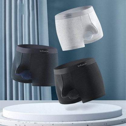 Buycenter Men's Summer Cotton Shorts - Hip Lift, Ventilation, Antibacterial - Buy Center US
