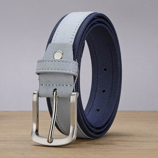 Buycenter Korean Suede Man's Belt - Stylish Alloy Pin Buckle, Multiple Sizes - Buy Center US