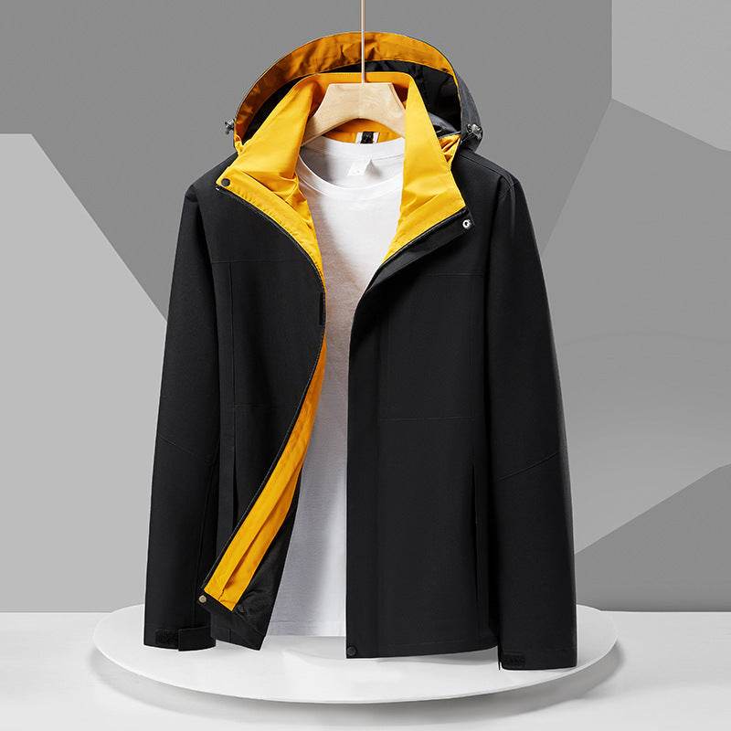 Buycenter Men's Color Blocked Sports Jacket - Waterproof & Breathable Design - Buy Center US