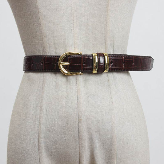 Women's Genuine Leather Fashion Belt - Versatile Decoration in Multiple Colors - Buy Center US